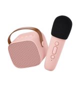 Bluetooth Karaoke set mikrofon a reproduktor Ružový