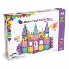 Magna Tiles magnetická stavebnica Castle DLX 48 dielov