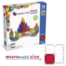 Magna Tiles Magnetická stavebnica microMAGS Deluxe Set 70 dielov