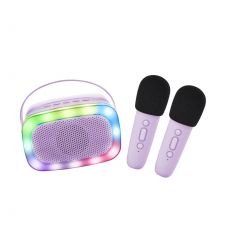 Bluetooth Karaoke párty set + 2 mikrofony Purple